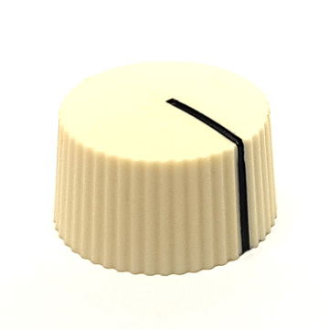 18mm Cupcake Style Knob - Cream - Click Image to Close